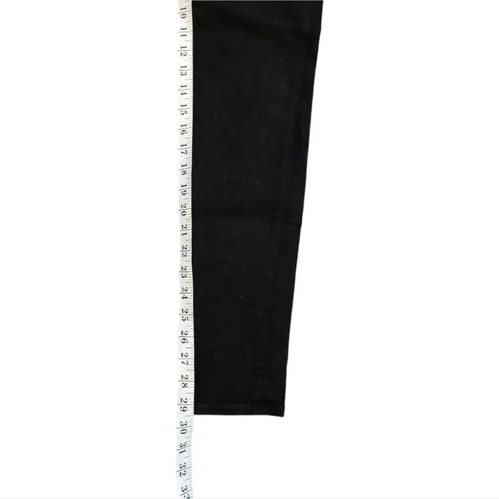 J Brand Womens Skinny Jeans Black Mid‎ Rise Slim Fit Made in USA Size 28